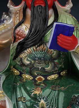 合成玉石中式佛堂装饰摆件