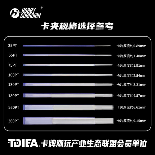 HG嗜卫球星卡具35PT-130PT卡夹卡套帕尼尼NBA万智牌topps收纳牌套 - 图3