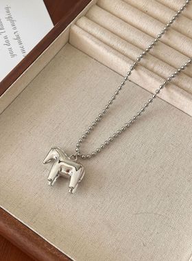 DH7小马吊坠项链女款轻奢小众