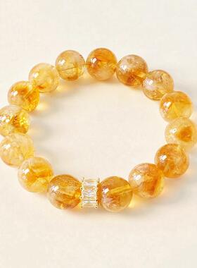 DH7天然黄塔晶水晶手链