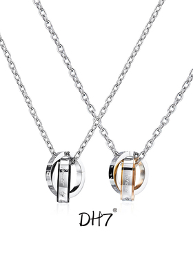 王嘉尔同款双环毛衣链