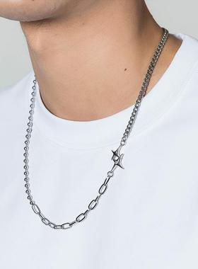 DH7镶钻小星星钛钢项链