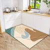 New diatom mud household kitchen floor mat r oil-proof waterproof anti-slip carpet mat dirt-resistant door mat absorbent foot mat