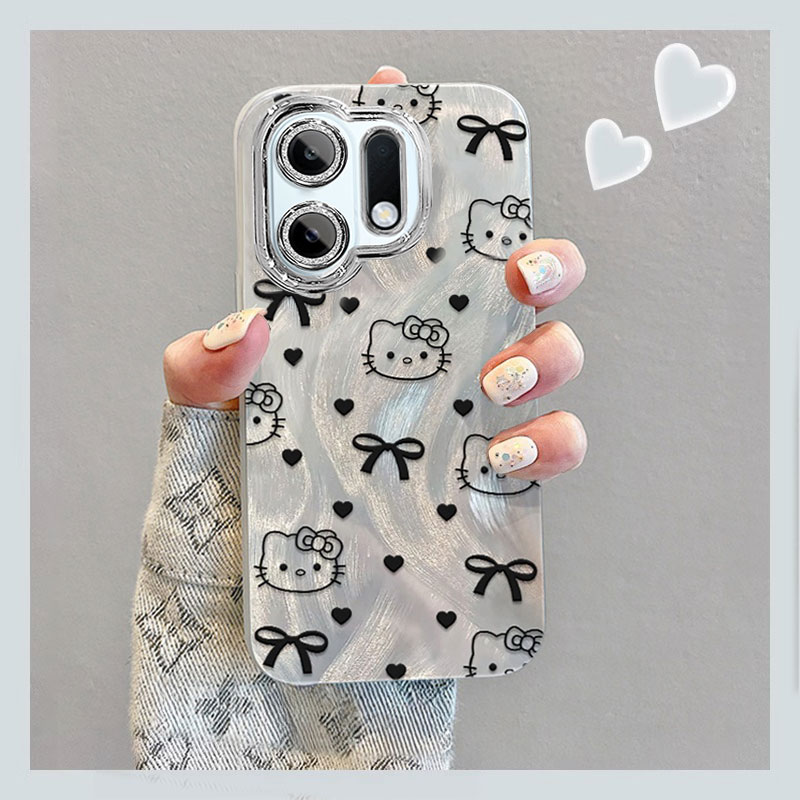 适用OPPOK13TurboPro手机壳新款12s创意K12X蝴蝶结KT猫12卡通简约K12Plus颜值12+保护套K11全包防摔壳 - 图0