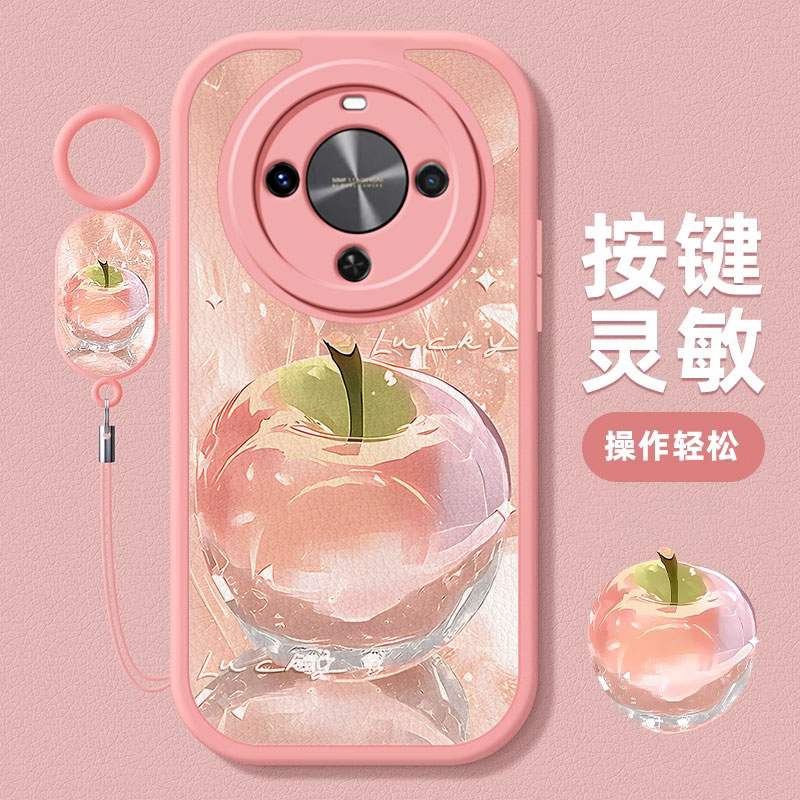 适用华为麦芒30手机壳新款麦芒A20创意水晶苹果麦芒11小众颜值女款麦芒10SE指环挂绳硅胶套麦芒10全包防摔壳 - 图1