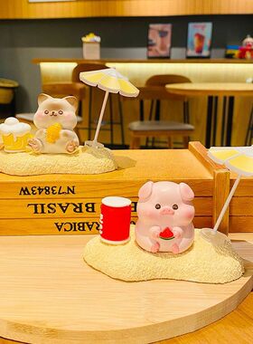 卡通可爱萌动假日摆件车载桌面