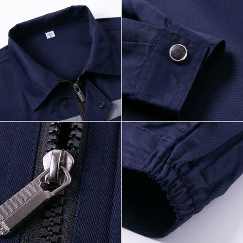 酒店工程部工作服长袖反光条劳保服套装秋冬车间工人耐磨上衣定制 - 图2