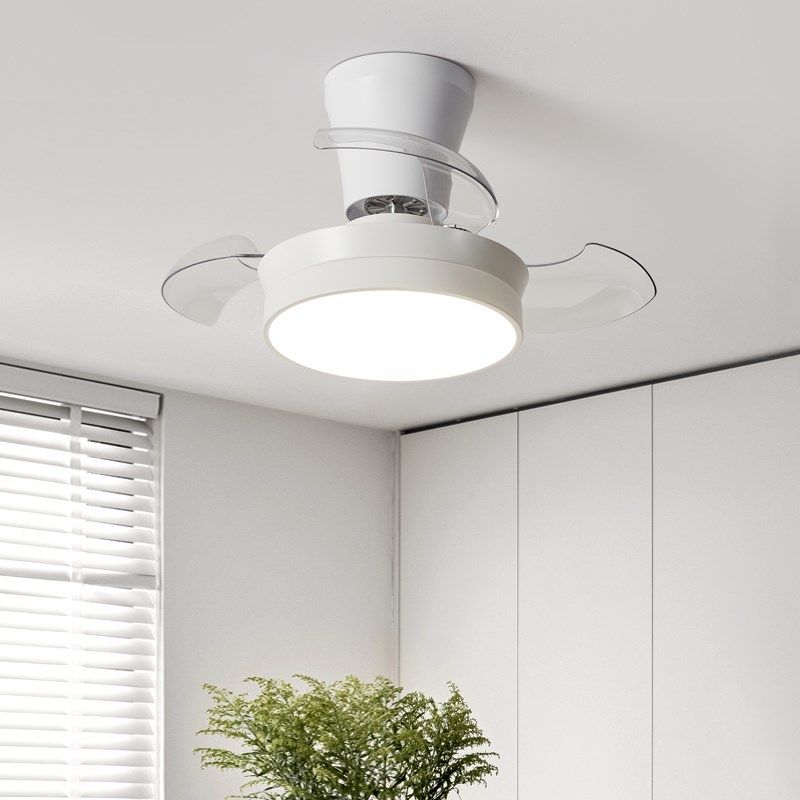 餐厅灯风扇灯北欧简约木纹超薄吊扇灯隐形静音护眼电扇一体吸顶灯,淘宝优惠券,粉丝福利购,淘宝优惠卷