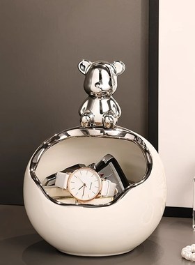 入户进门口玄关放钥匙神器置物架收纳摆件轻奢鞋柜客厅装饰品