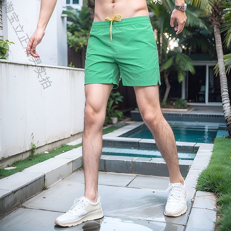 夏季休闲短裤男生外穿三分裤冰丝速干中裤运动跑步半截裤沙滩裤潮,淘宝优惠券,粉丝福利购,淘宝优惠卷