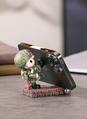 手机摆件桌面装饰办公桌平板电话支架追剧神器男女通用创意家居新