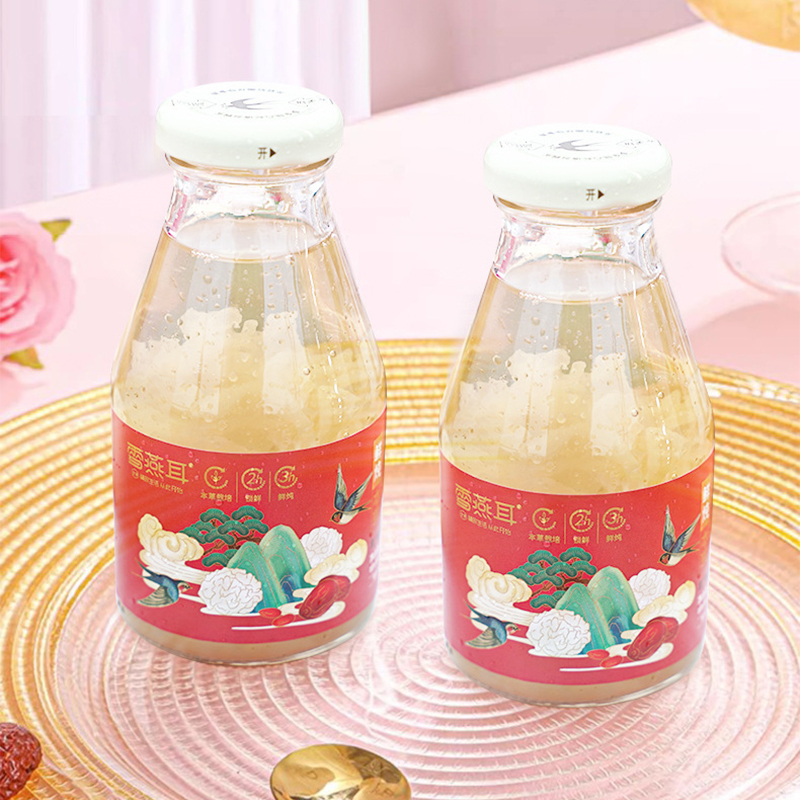 雪燕耳鲜炖红枣枸杞银耳羹220ml*6瓶/提开盖即食休闲礼盒装