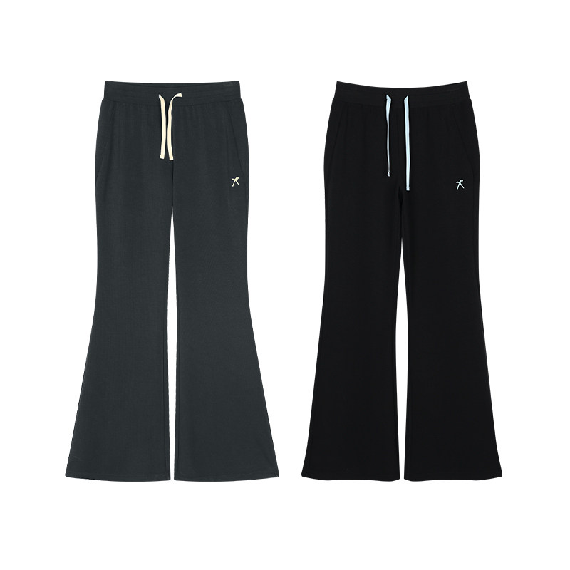 ACMEITEM爱棵米 亲子休闲微喇长裤中腰垂坠感运动健身合体裤子女,淘宝优惠券,粉丝福利购,淘宝优惠卷