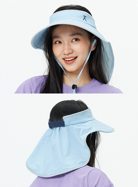 爱棵米夏季防晒凉感空顶帽男女