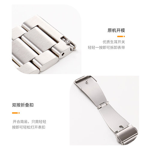 适用于荣耀华为gt5/6手表表带Watch4金属珠钢46/42mm男款GT3腕带watchGT5Pro智能Watch3配件GT2e女荣耀GS3i - 图2