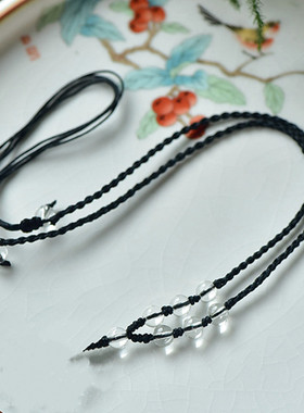 天然白水晶十二生肖吊坠本