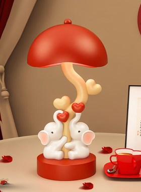 结婚礼物送新人新娘闺蜜情侣订婚新婚礼品婚房装饰一对象台灯摆件