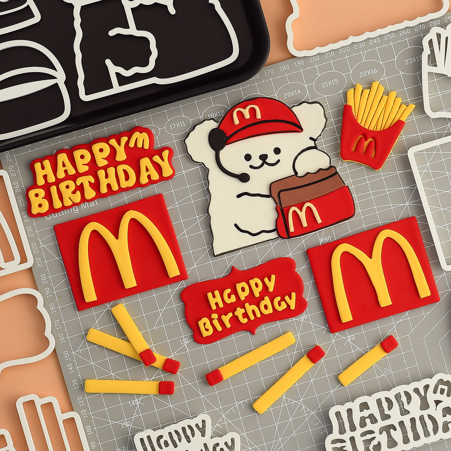 糖堡森林外卖小狗翻糖切模麦当劳M记蛋糕装饰diy烘焙模具塑料压模,淘宝优惠券,粉丝福利购,淘宝优惠卷