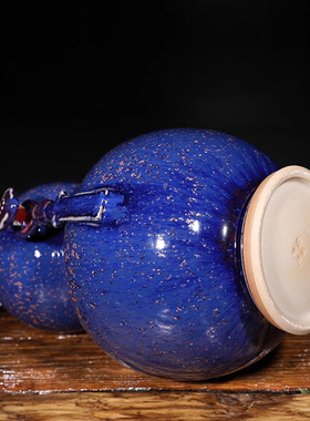 钧官窑旨河南禹州神垕摆件福禄如意葫芦长辈领导高档礼品礼盒装