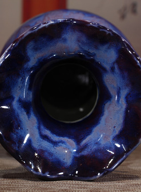 钧窑摆件连升三级河南禹州神垕钧瓷窑变釉送朋友同事高档陶瓷礼品