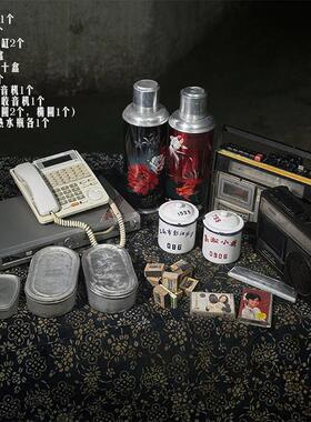 老物件影视道具婚礼摆设陈列展览摆件收藏情怀怀旧饼干桶打字机