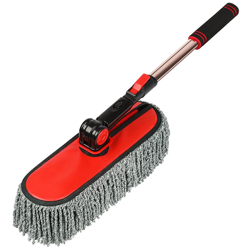 擦车拖把除尘掸子汽车用品扫灰刷车专用工具伸缩车刷软毛油蜡刷子 - 图3