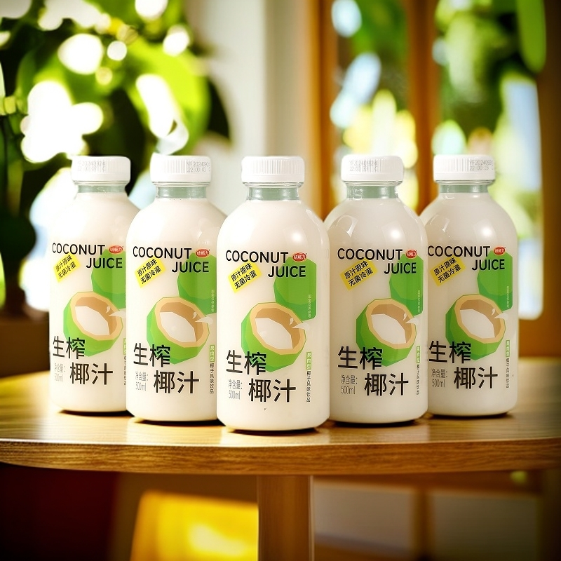 味畅力生榨椰汁500ml*15瓶原装整箱椰奶椰子汁椰香浓郁爽口有果肉