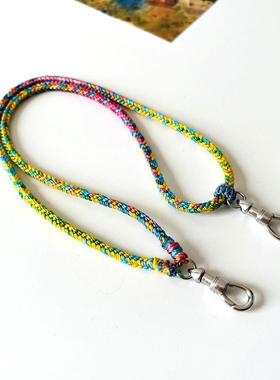 泰国佛牌链手工精编8股编钛钢鹰钩扣弹簧扣保色多挂佛牌挂链男女