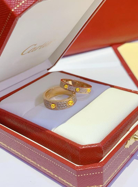 18K玫瑰金AU750满天星戒指