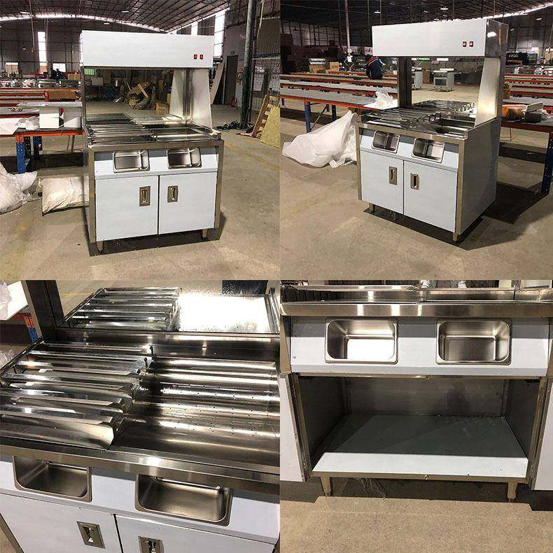 商用膨化机台式保温薯条工作台立式撒盐操作工作站快速,淘宝优惠券,粉丝福利购,淘宝优惠卷