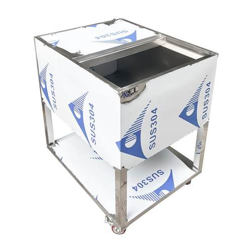 英文跨境款不锈钢移动冰槽加厚持久保温咖啡厅酒吧嵌入式冰池水池 - 图3