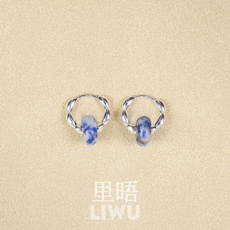 里晤S925纯银蓝点石耳环送女友送闺蜜送妈妈礼物新中式生日礼物,淘宝优惠券,粉丝福利购,淘宝优惠卷