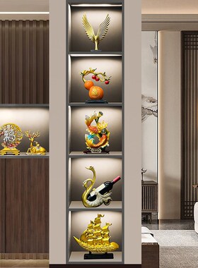 高档新中式电视酒柜装饰品摆件轻奢2025新款客厅家居玄关乔迁礼物