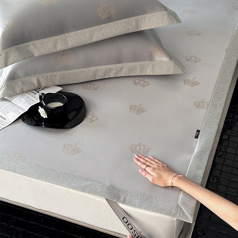 A类母婴级提花冰丝凉席三件套床笠款夏季防滑空调软席子1.8米1.5m,淘宝优惠券,粉丝福利购,淘宝优惠卷