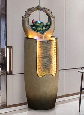 流水喷泉摆件循环水加湿器客厅办公室风水球景观装饰乔迁开业送礼