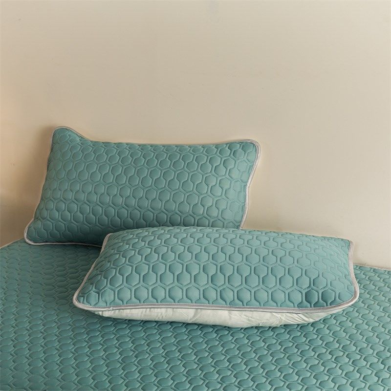 复古绿夏季乳胶凉席床笠冰丝床罩三件套席梦思床垫保护罩2024新款,淘宝优惠券,粉丝福利购,淘宝优惠卷