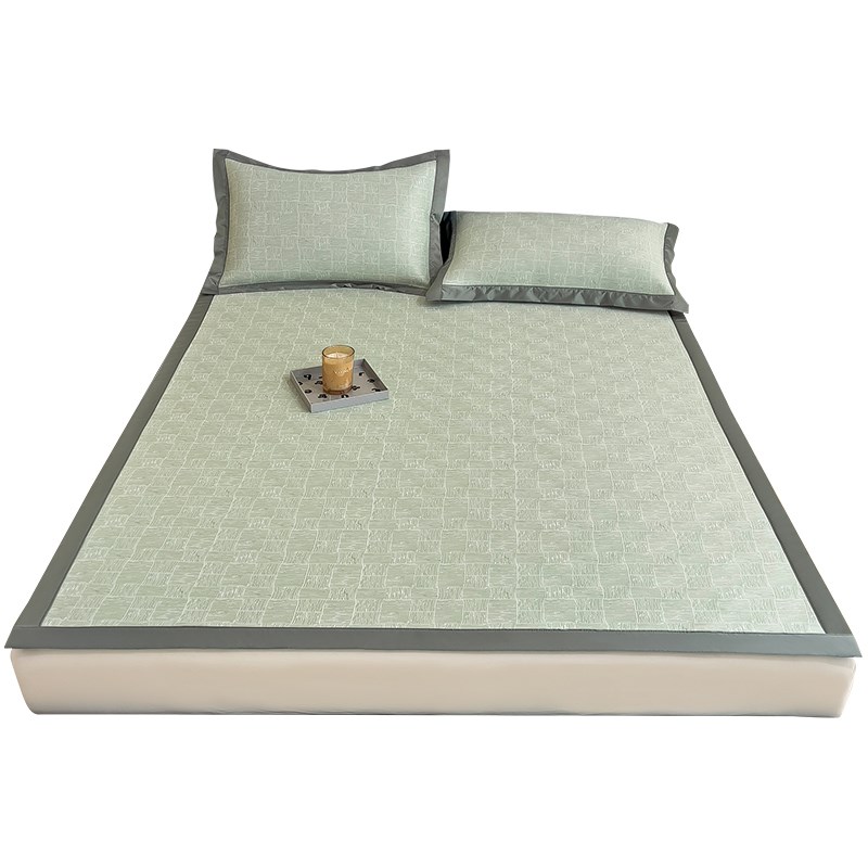 2025新款冰藤席冰丝凉席床垫三件套夏天可机洗空调软席子家用夏季 - 图0