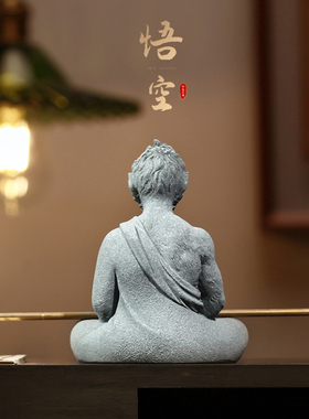 仿真石雕黑神话悟空桌面装饰摆件