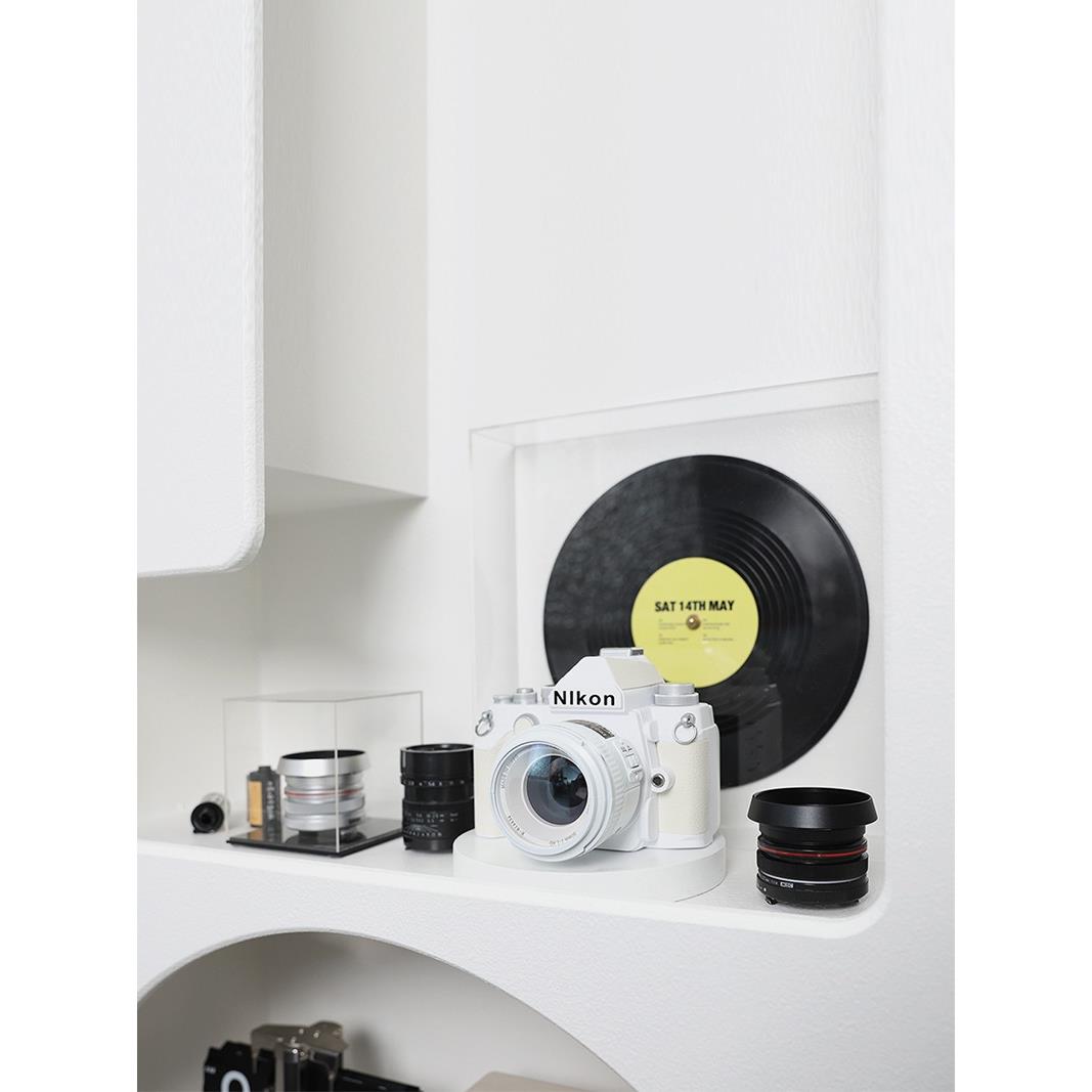 5ZV75ZV7现代复古双反相机摆件摄影拍照道具模型样板间书房书 - 图0