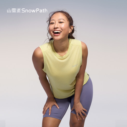 SnowPath山雪道美利奴羊毛背心女士天丝夏季速干上衣无袖运动跑步 - 图2