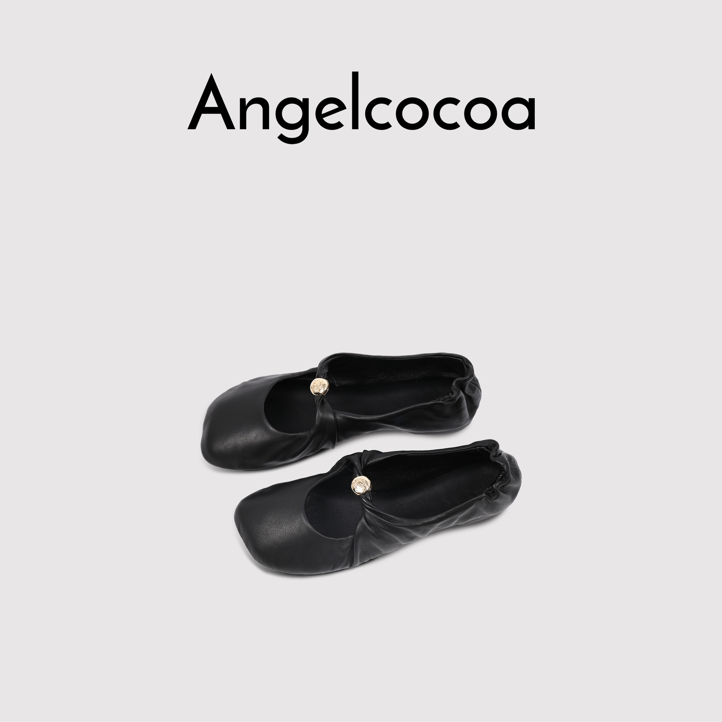 日本Angelcocoa真皮歪头玛丽珍芭蕾鞋 女士平底舒适单鞋,淘宝优惠券,粉丝福利购,淘宝优惠卷