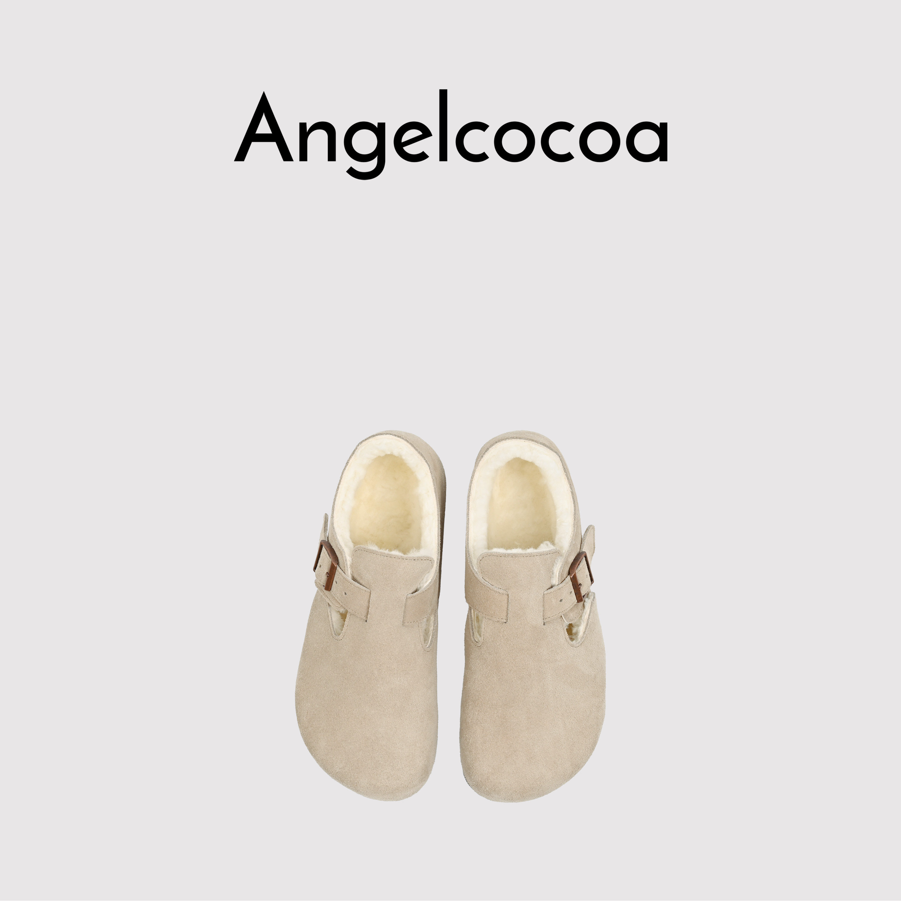 日本Angelcocoa秋冬季新款全包平底一脚蹬软底休闲勃肯单鞋,淘宝优惠券,粉丝福利购,淘宝优惠卷