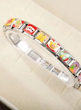 Hapiship钛钢饰品女模块手链DIY