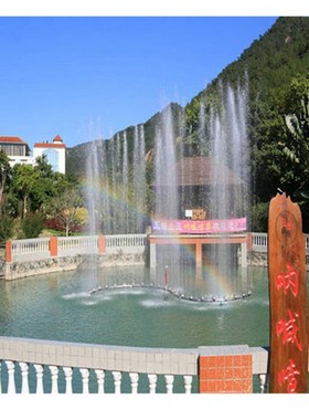 喷泉厂家制作专业景区网红人工声控呐喊号角喊泉音乐游乐设备