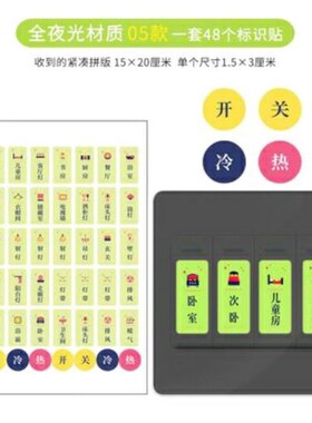 配电箱空开e提示贴纸文字标示贴开贴纸标签防水空气开关标识