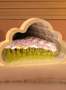 520情人节云朵玫瑰花小夜灯女生