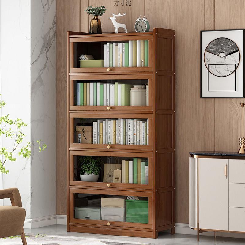 书架置物桌架落地书柜带门多层面儿童收客纳子厅简易查看详情展示 - 图3