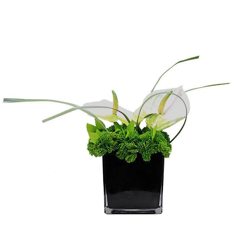 现饰代洽谈花桌艺组合轻奢玻璃板花器仿32真花摆件样房售楼处软装,淘宝优惠券,粉丝福利购,淘宝优惠卷