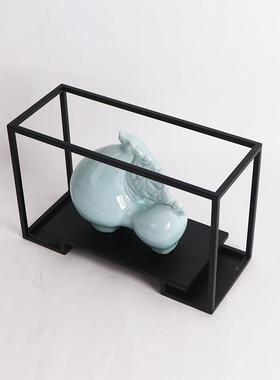 新中式家居收样纳置物房摆件酒店板间软装饰品客厅室博古茶MC-TY-