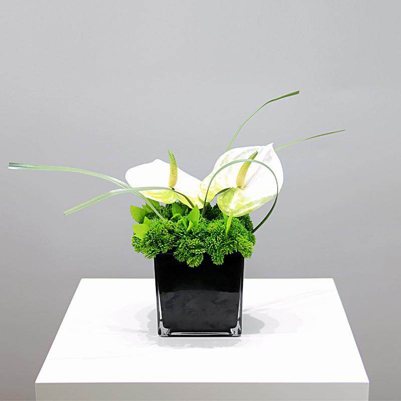 现饰代洽谈花桌艺组合轻奢玻璃板花器仿32真花摆件样房售楼处软装,淘宝优惠券,粉丝福利购,淘宝优惠卷